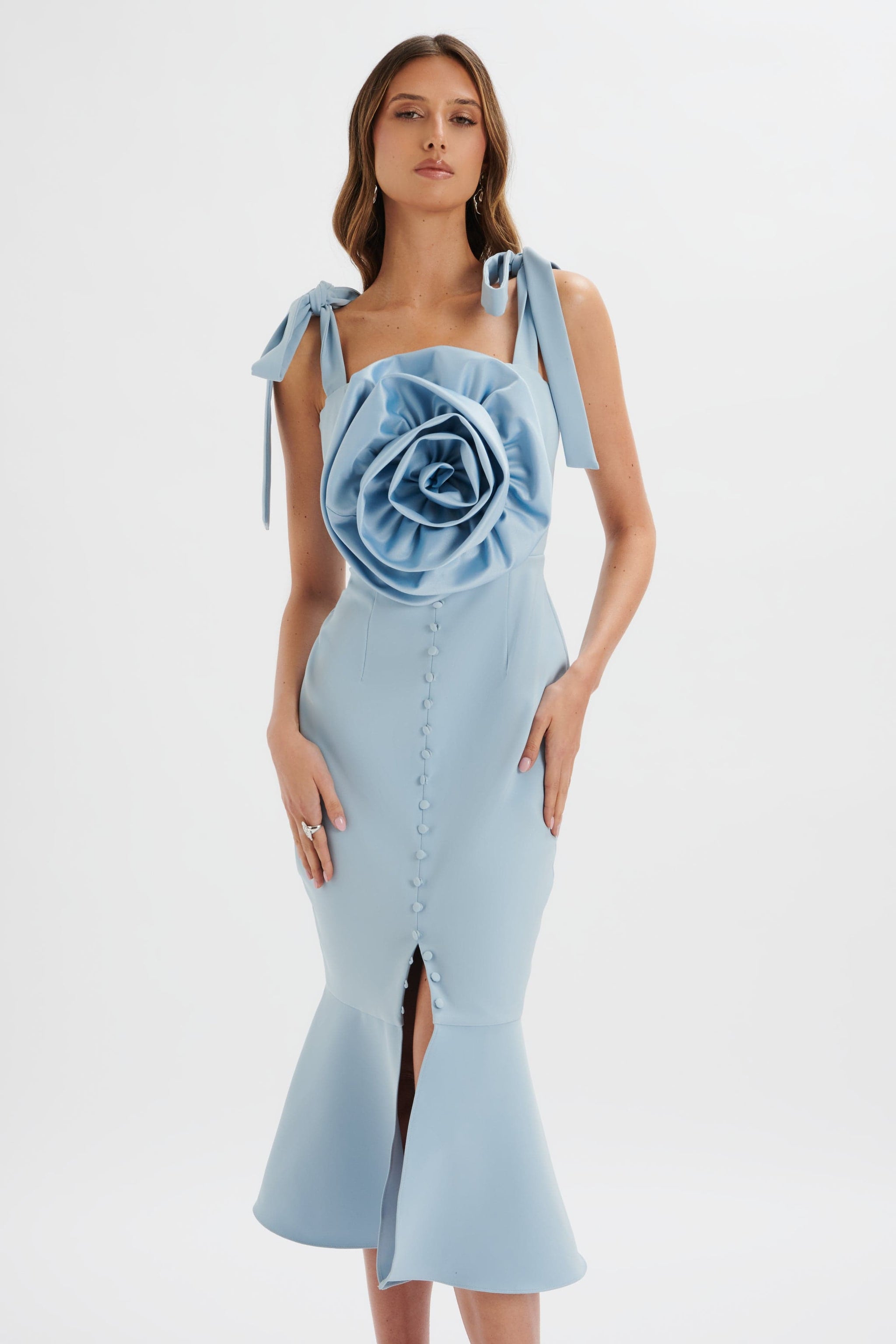 strap dress cornflower whispers