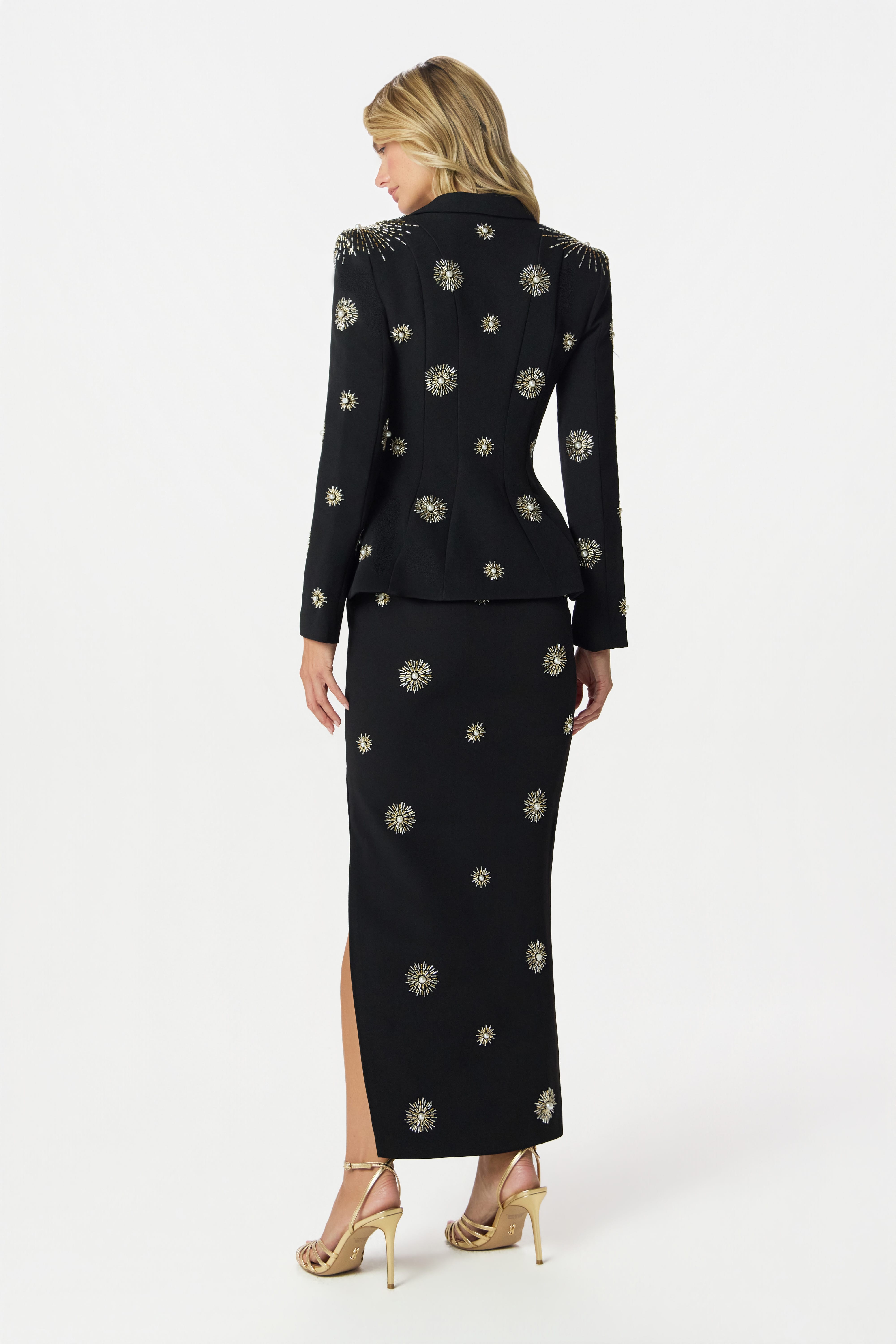 LOVISA Embellished Blazer in Black