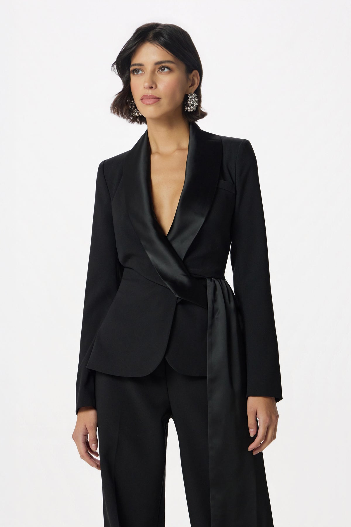 CHLOE Sash Blazer in Black