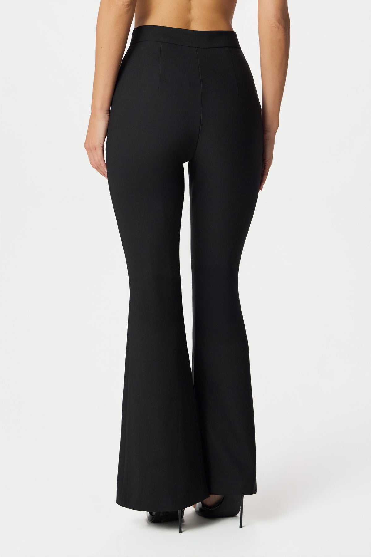 ISABELLA Fit and Flare Pants in Black
