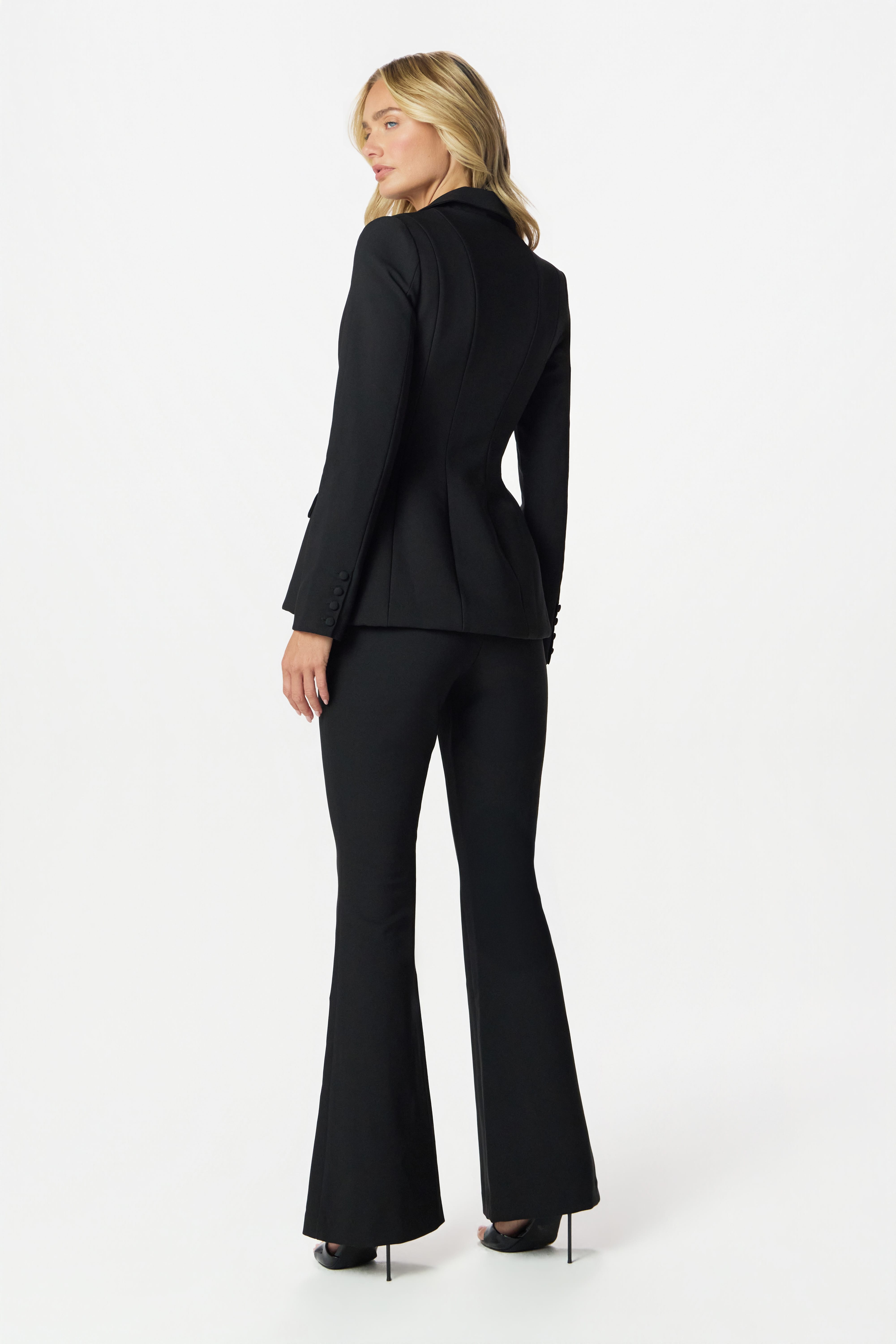 ISABELLA Fit and Flare Pants in Black