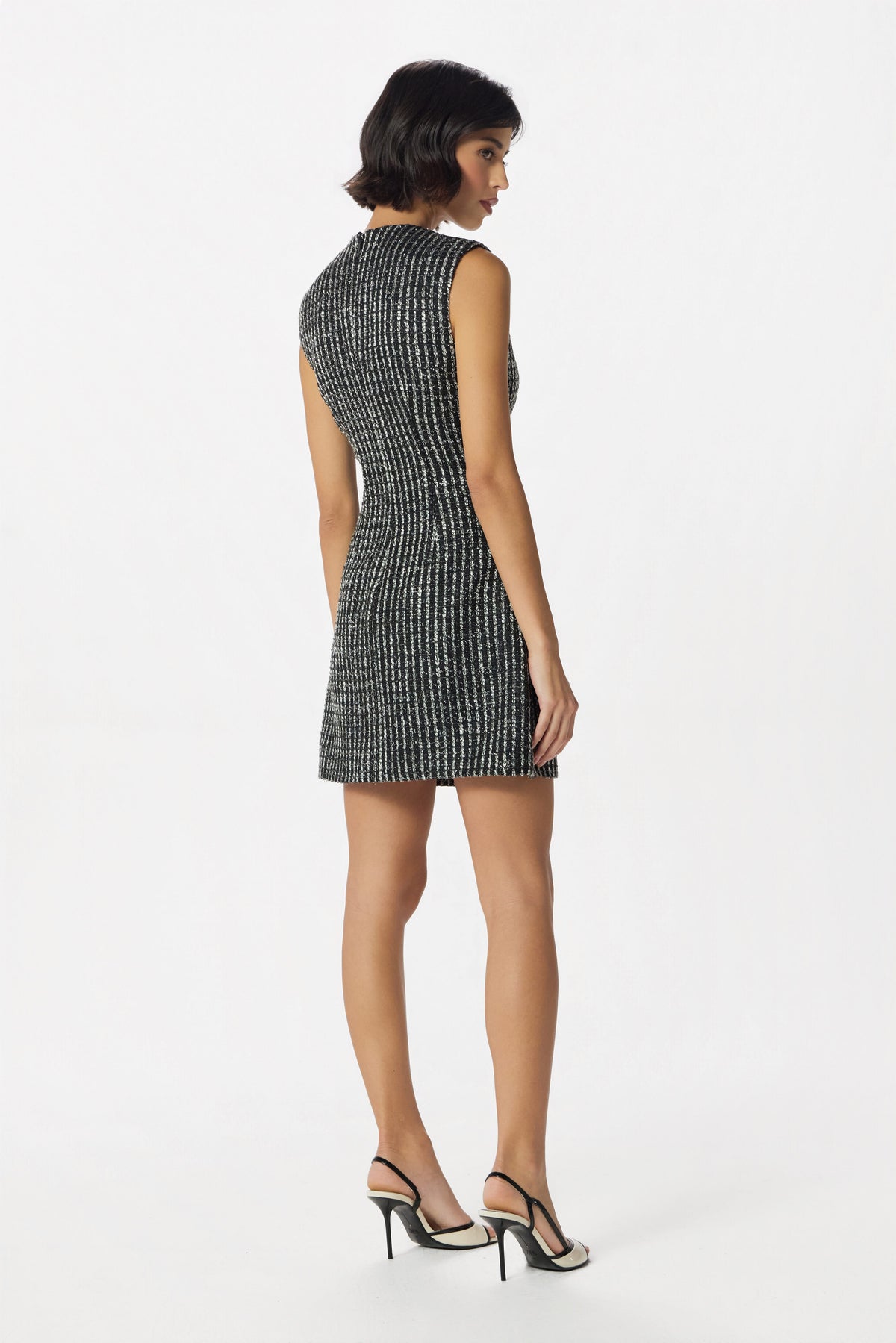 SKYE Boucle Mini Dress in Black