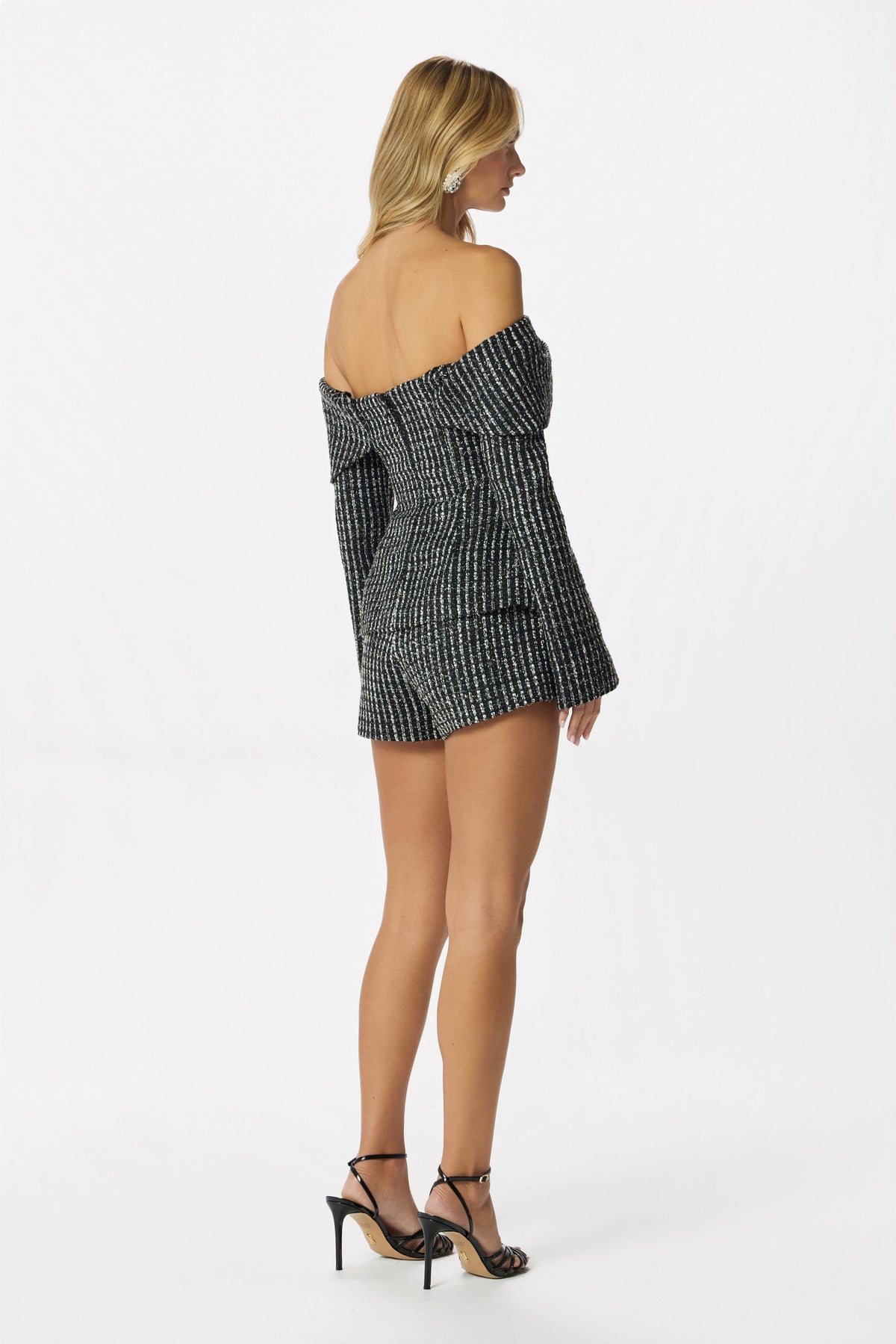 STEVIE Boucle Shorts in Black
