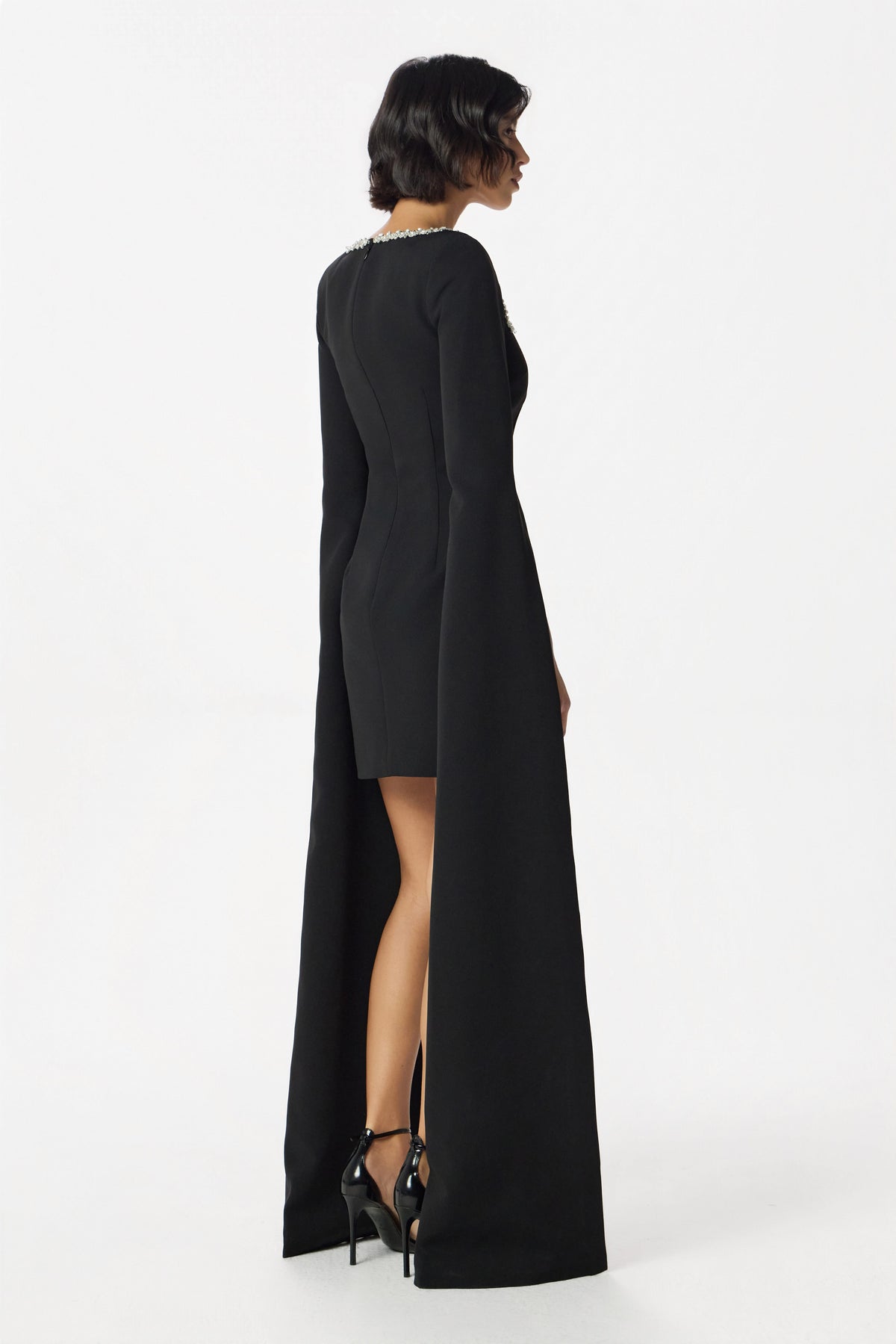 TILLY Embellished Mini Dress in Black